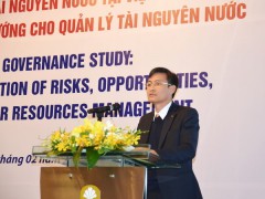 Thứ trưởng Bộ TN&MT Trần Quý Kiên phát biểu khai mạc Hội thảo