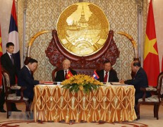 Bộ TN&MT ký kết 02 văn kiện hợp tác quan trọng dưới sự chứng kiến của Lãnh đạo cấp cao hai nước Việt - Lào