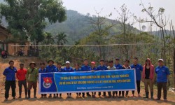 Đoàn thanh niên Sở Tài nguyên và Môi trường với nhiệm vụ tham gia xây dựng nông thôn mới tại xã kết nghĩa Đăk Ring, huyện Kon Plông