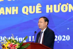 Thứ trưởng Bộ TN&MT Lê Minh Ngân phát biểu tại Lễ trao giải ( Ảnh: Khương Trung)