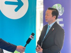 Bộ trưởng Trần Hồng Hà trả lời phỏng vấn bên lề sự kiện COP26