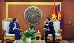 Bộ trưởng Bộ TN&MT Trần Hồng Hà tiếp và làm việc với ông Ramachandran A.S. Tổng Giám đốc Citibank Việt Nam