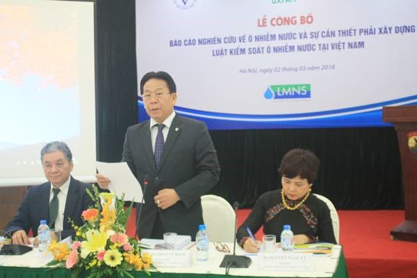Ông Nghiêm Vũ Khải - Phó Chủ tịch Liên hiệp các Hội Khoa học và Kỹ thuật Việt Nam (VUSTA) phát biểu khai mạc