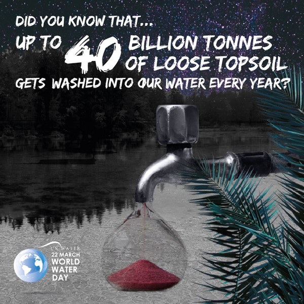 Bạn có biết hàng năm có hơn 40 tỷ tấn đất phủ tơi rửa trôi theo dòng nước?