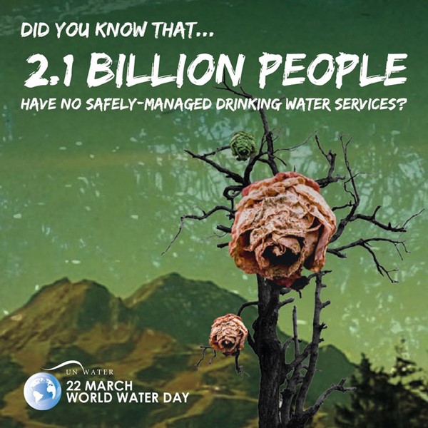 Bạn có biết 2,1 tỷ người không thể tiếp cận với dịch vụ cấp nước uống an toàn?