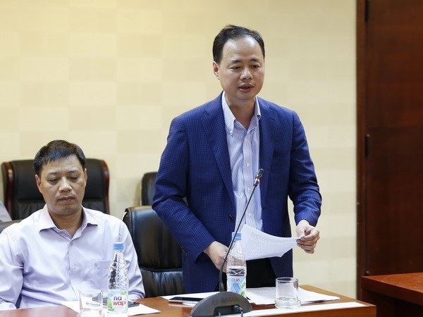 Ông Trần Hồng Thái, Phó Tổng cục trưởng Tổng cục Khí tượng thuỷ văn tại Họp báo quý 1/2018 của Bộ TN&MT