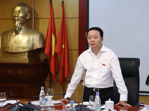 Bộ trưởng Bộ TN&MT Trần Hồng Hà, Trưởng Ban soạn thảo phát biểu chỉ đạo tại cuộc họp