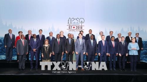Các nhà lãnh đạo dự Hội nghị Thượng đỉnh G7 mở rộng