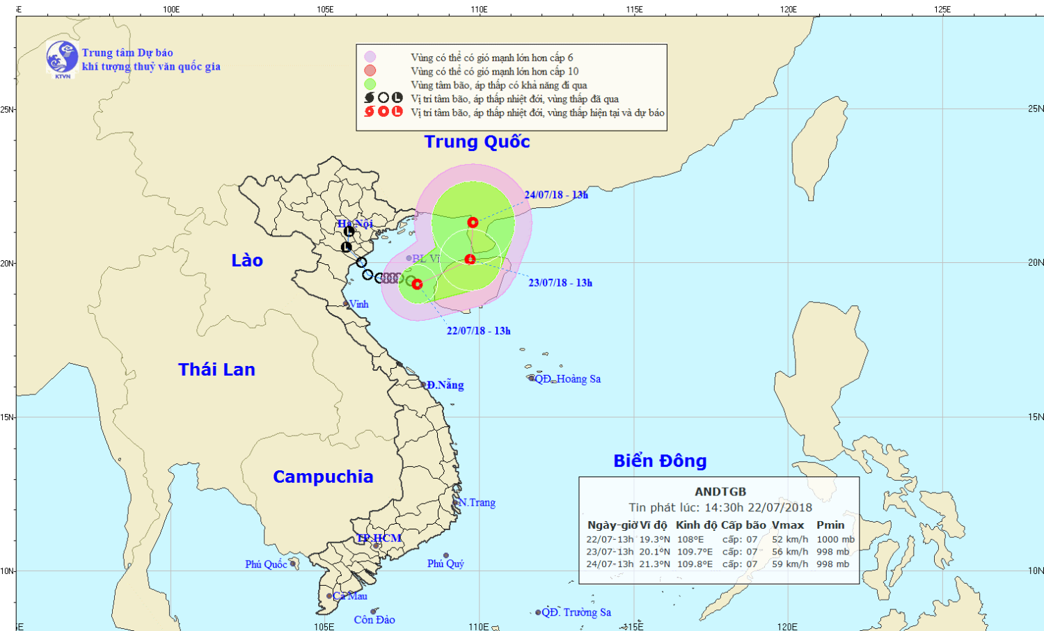 Tin áp thấp nhiệt đới gần bờ và dự báo tình hình thời tiết, thủy văn trên địa bàn tỉnh Kon Tum