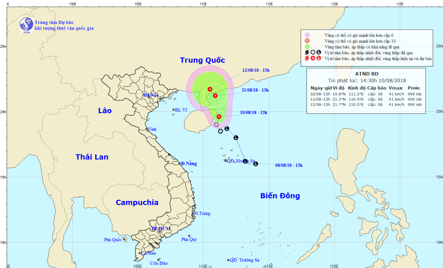 Tin áp thấp nhiệt đới  và dự báo tình hình thời tiết, thủy văn  trên địa bàn tỉnh Kon Tum