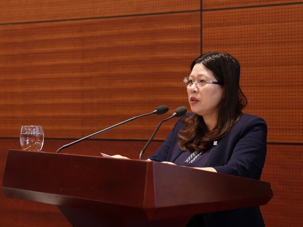 Thứ trưởng Bộ TN&MT Nguyễn Thị Phương Hoa phát biểu tại Hội thảo