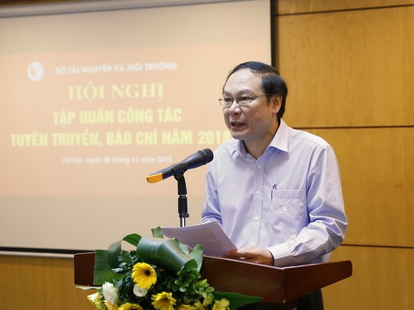 Thứ trưởng Bộ TN&MT Lê Công Thành phát biểu tại Hội nghị