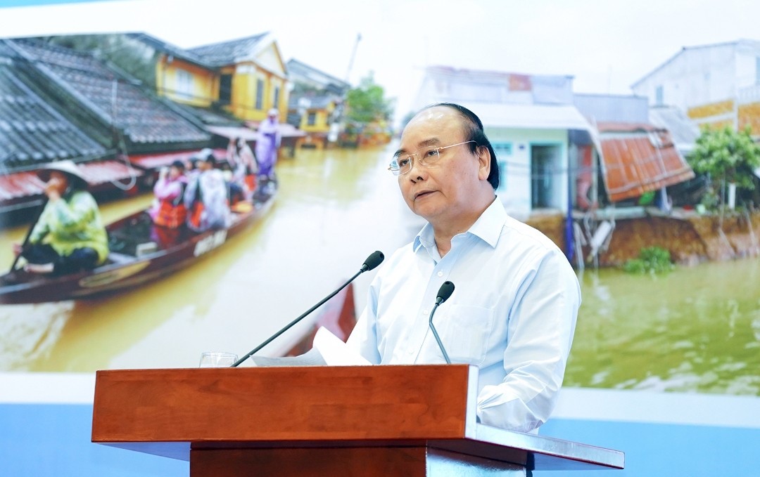 Thủ tướng Chính phủ Nguyễn Xuân Phúc phát biểu chỉ đạo tại Hội nghị - Ảnh: Chinhphu.vn