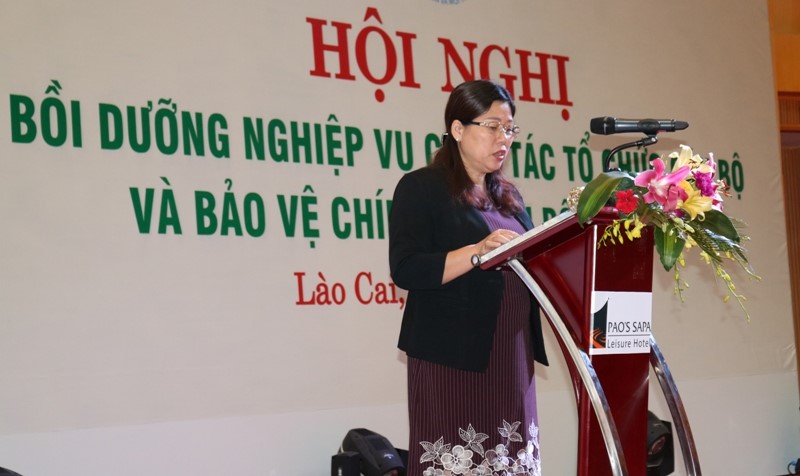 Thứ trưởng Bộ Tài nguyên và Môi trường Nguyễn Thị Phương Hoa phát biểu khai mạc Hội nghị