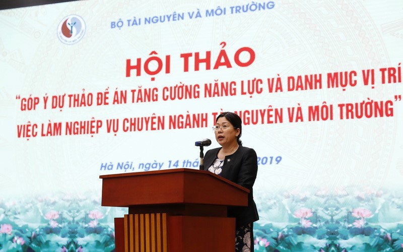 Thứ trưởng Nguyễn Thị Phương Hoa phát biểu khai mạc Hội thảo