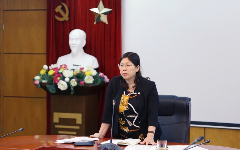 Thứ trưởng Nguyễn Thị Phương Hoa phát biểu chỉ đạo tại cuộc họp