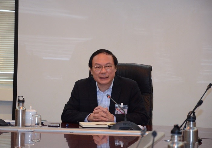 Thứ trưởng Lê Công Thành phát biểu chỉ đạo tại cuộc họp (ảnh: DWRM)