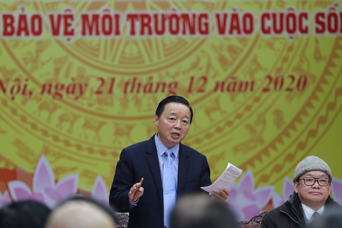 Bộ trưởng Bộ TN&MT Trần Hồng Hà phát biểu tại Hội thảo