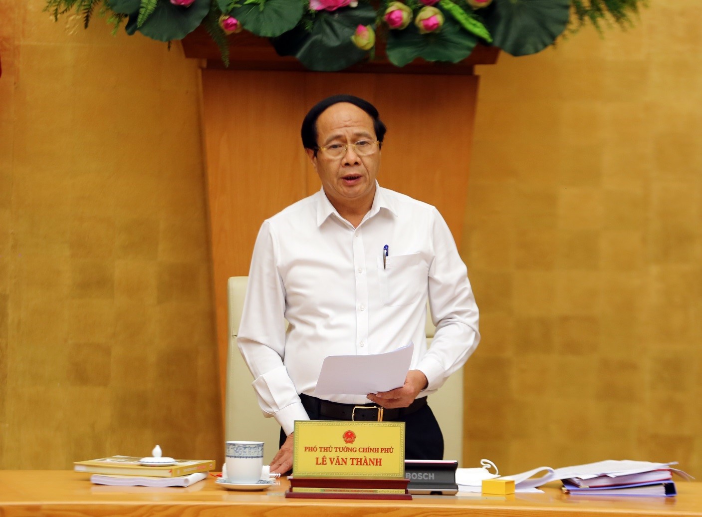 Phó Thủ tướng Lê Văn Thành phát biểu chỉ đạo Hội nghị - Ảnh: VGP/Đức Tuân