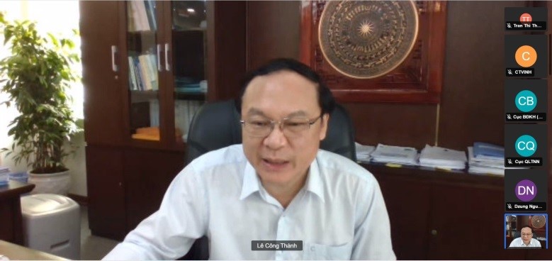 Thứ trưởng Bộ TN&MT Lê Công Thành phát biểu tại cuộc họp