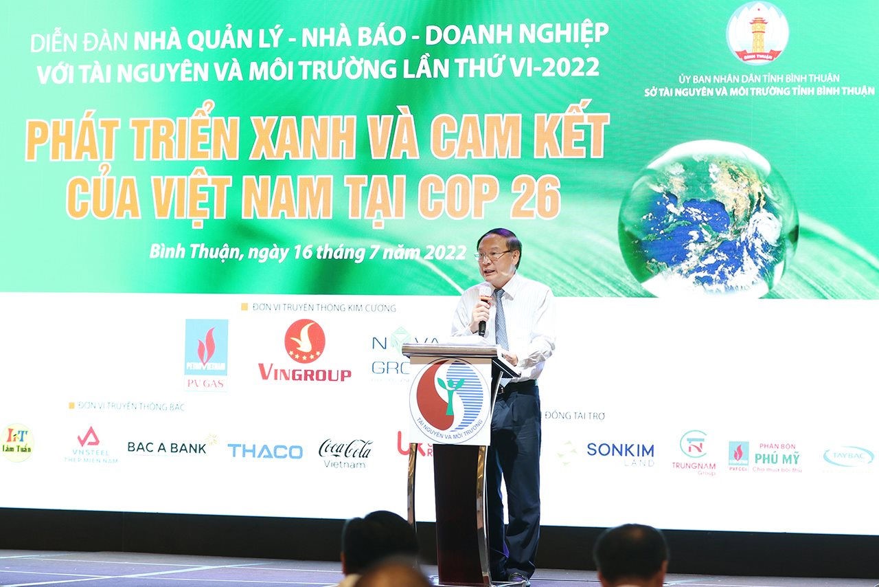 Thứ trưởng Bộ TN&MT Lê Công Thành phát biểu kết luận Diễn đàn